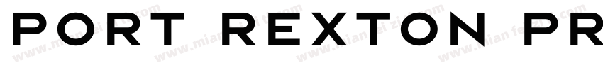 PORT REXTON PROTOTYP字体转换